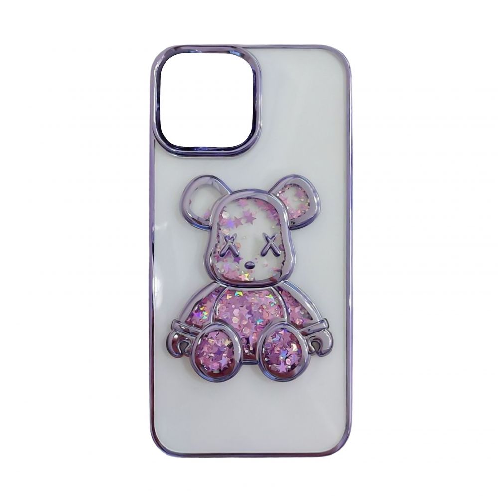 Tagakaaned iLike Apple iPhone 11 Silicone Case Print Desire Bear Purple