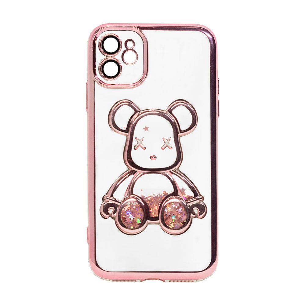 Back panel cover iLike Apple iPhone 11 Silicone Case Print Desire Bear Pink