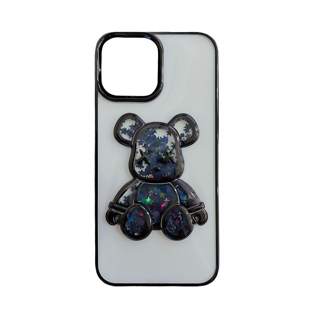 Tagakaaned iLike Apple iPhone 15 Silicone Case Print Desire Bear Black