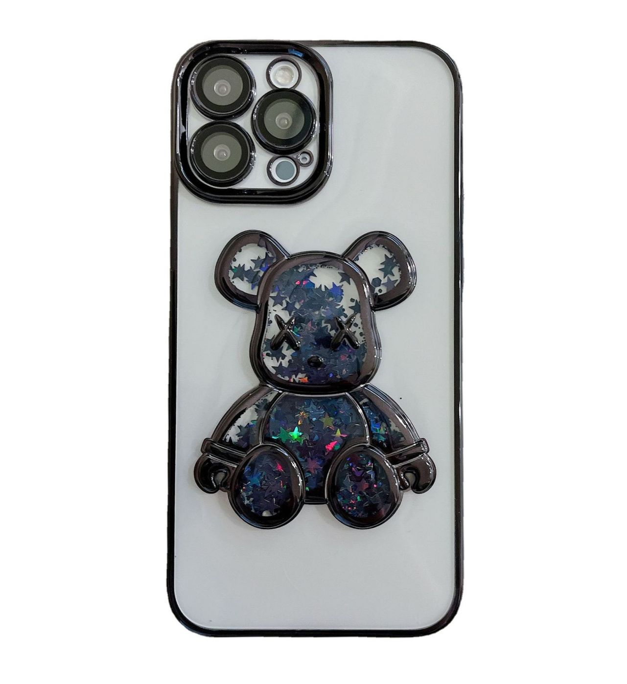 Чехол на заднюю панель iLike Apple iPhone 15 Pro Max Silicone Case Print Desire Bear Black