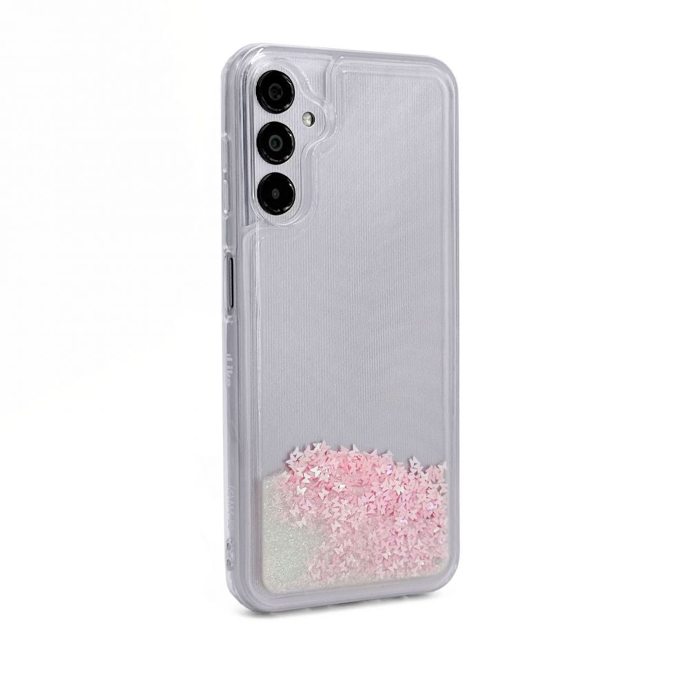 Tagakaaned iLike Samsung Galaxy A14 5G Silicone Case Water Glitter Pink