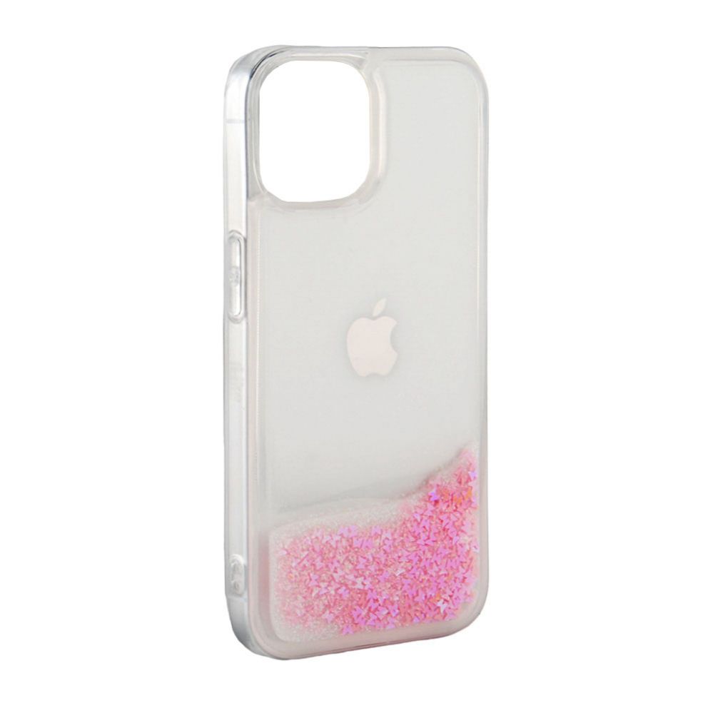 Tagakaaned iLike Apple iPhone 11 Silicone Case Water Glitter Pink