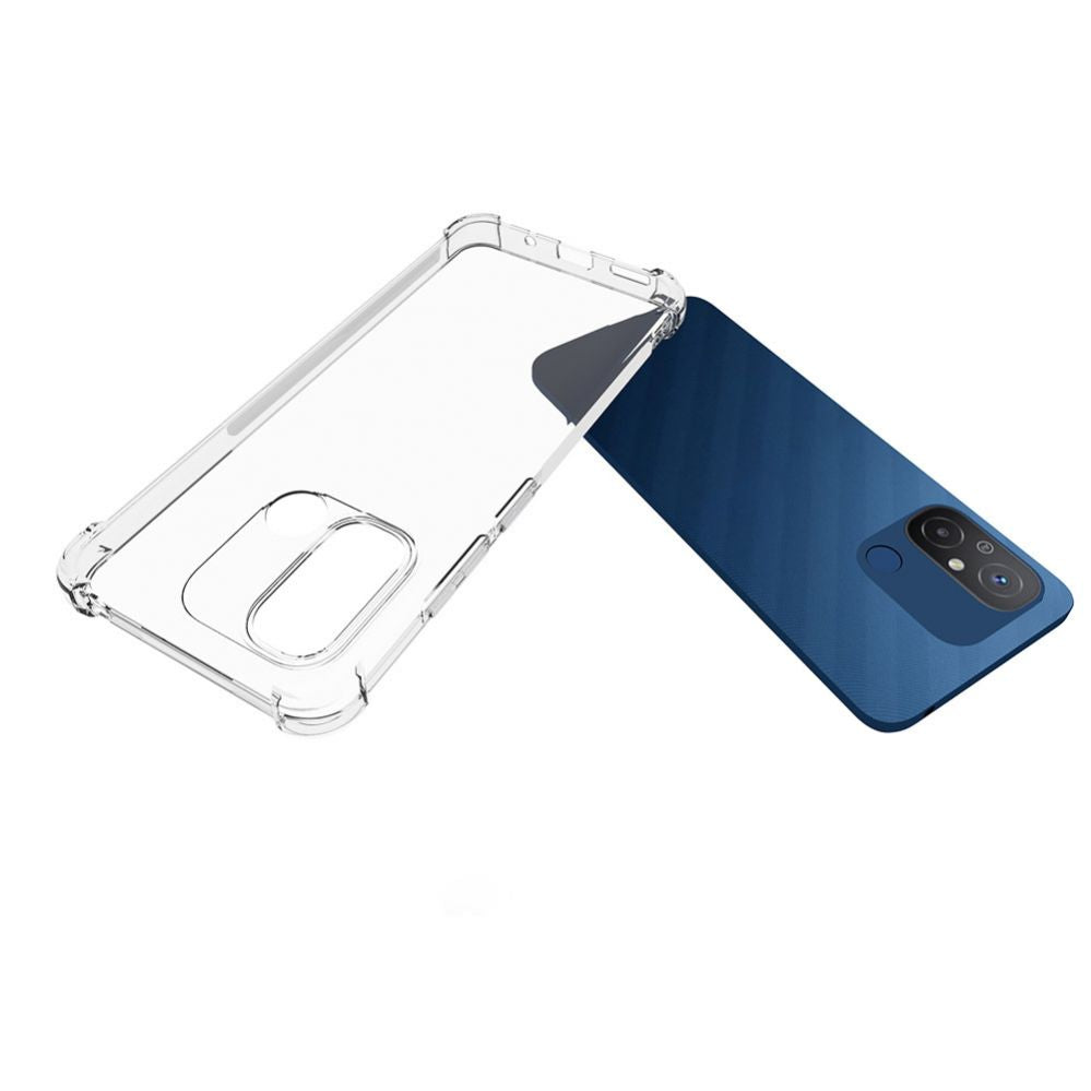 Tagakaaned Evelatus Xiaomi Redmi 12C Military Shockproof Silicone Case Transparent Transparent