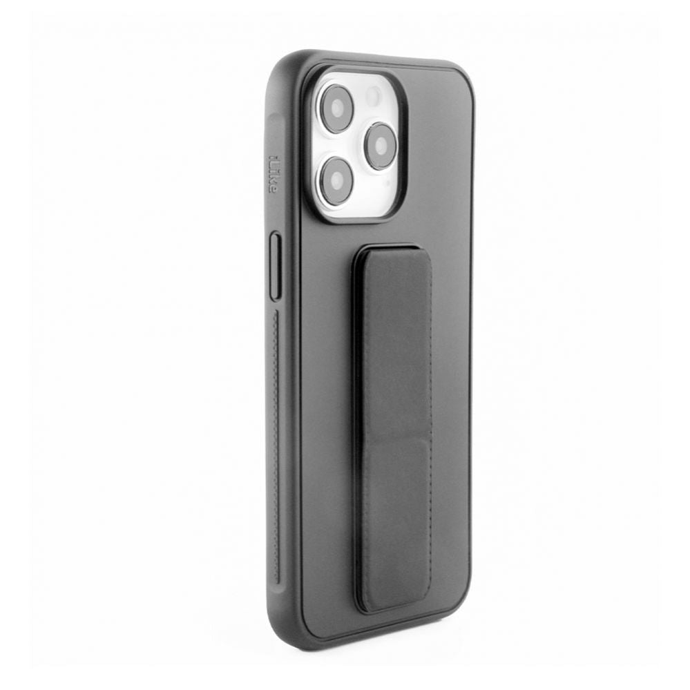 Чехол на заднюю панель iLike Apple iPhone 15 Pro Max Silicone Case with stand Black