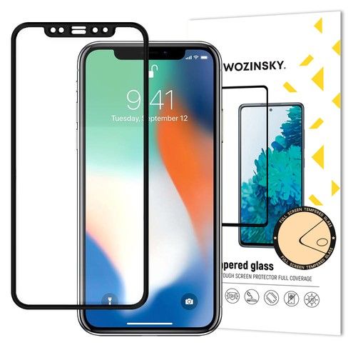 Kaitseklaasid Wozinsky Apple iPhone 12 Pro/12 Glue Tempered Glass Full Screen Black