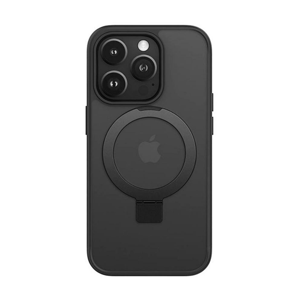 Tagakaaned iLike Apple iPhone 15 Pro Kickstand Case with MagSafe Black