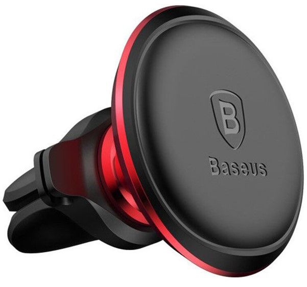 Auto holder Baseus  Magnetic car holder ventilation grille Black Red