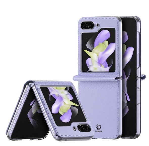 Tagakaaned Dux Ducis Samsung Galaxy Z Flip5 5G Flip Leather Case Wallet Purple