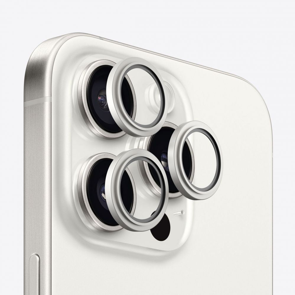 Защитное стекло Evelatus Apple iPhone 15 Pro / 15 Pro Max Camera Lens Protector Armor White Titanium
