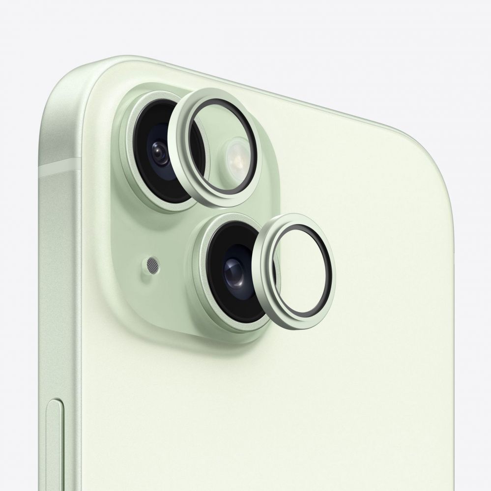 Kaitseklaasid Evelatus Apple iPhone 15 Camera Lens Protector Armor Green