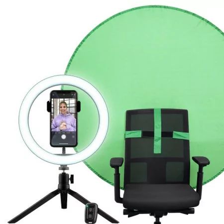 Case universaalne kaitseümbris Trust - MOBILE ACC RING LIGHT& GREEN/SCREEN KIT 24881
