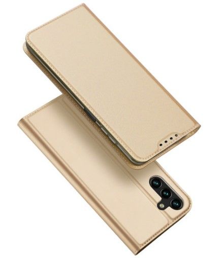 Чехол книжка Dux Ducis Samsung A14 5G Flip Card Wallet Stand Gold