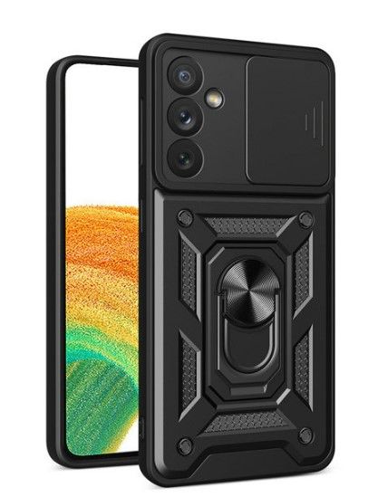 Tagakaaned iLike Samsung Galaxy A14 armored case with camera Black