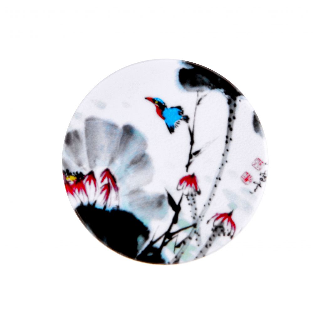 Universaalne telefonihoidja (Popsocket) iLike  Universal Pop Holder Flower White