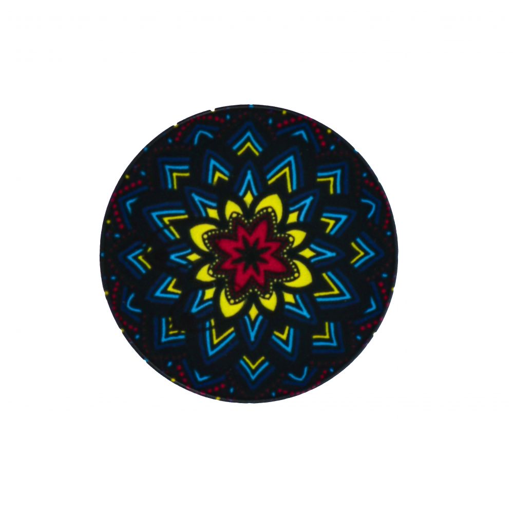 Universaalne telefonihoidja (Popsocket) iLike  Universal Pop Holder Hypnotic Black Yellow