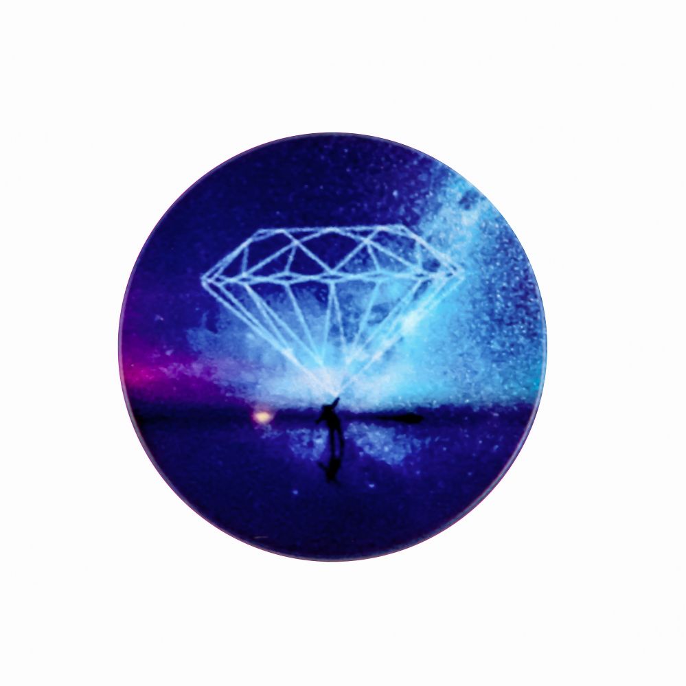 Universaalne telefonihoidja (Popsocket) iLike  Universal Pop Holder Nebula Blue