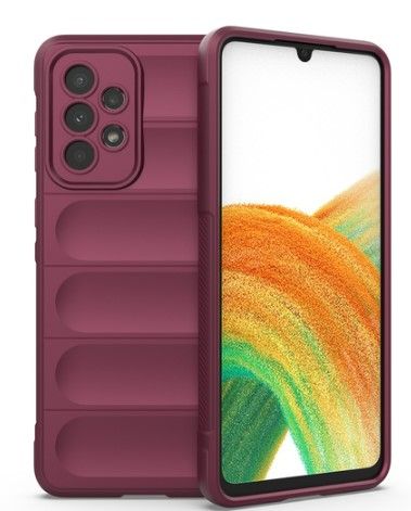 Tagakaaned iLike Samsung Galaxy A33 5G Shield Case flexible armored Plum