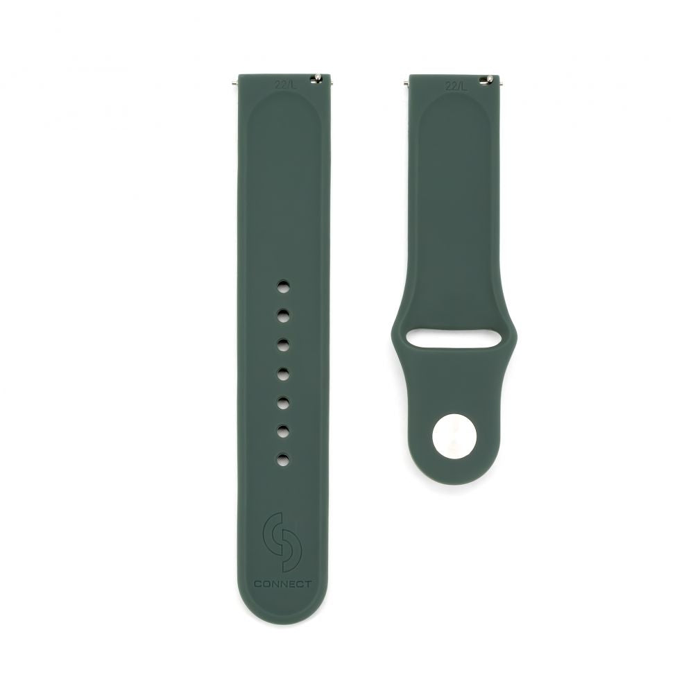 Ремешок Connect  22mm Silicone Loop Watch Strap (S/M 110mm) Olive