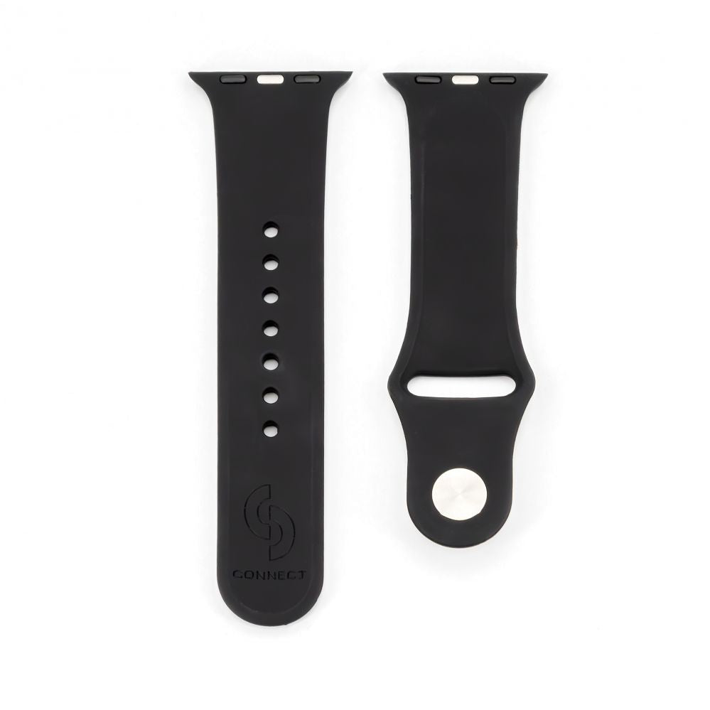 Rihm Connect  Watch 38/40/41mm Silicone Loop Watch Strap (132mm M/L) Black