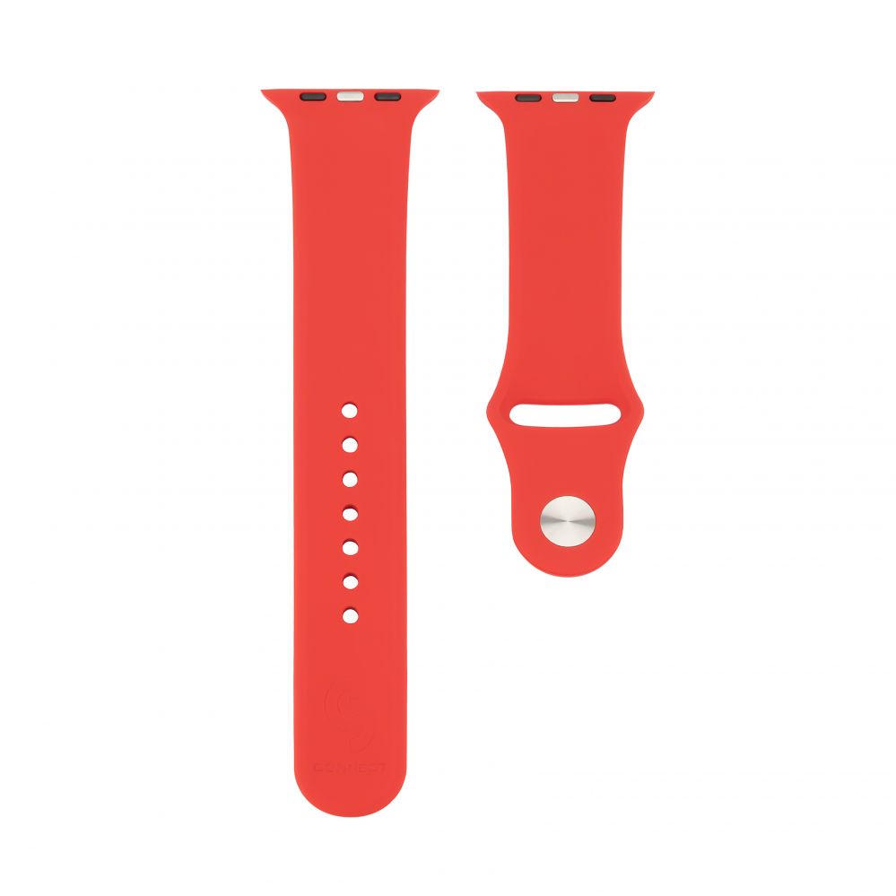 Rihm Connect  Watch 42/44/45mm Silicone Loop Watch Strap (140mm M/L) Red