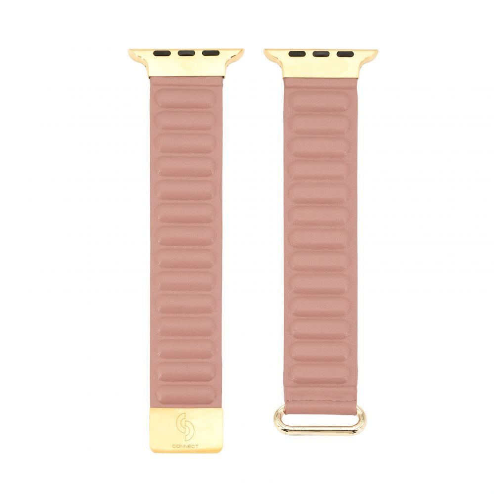 Rihm Connect  Watch 38/40/41mm cortical back buckle magnetic suction Watch Straps Rose pink