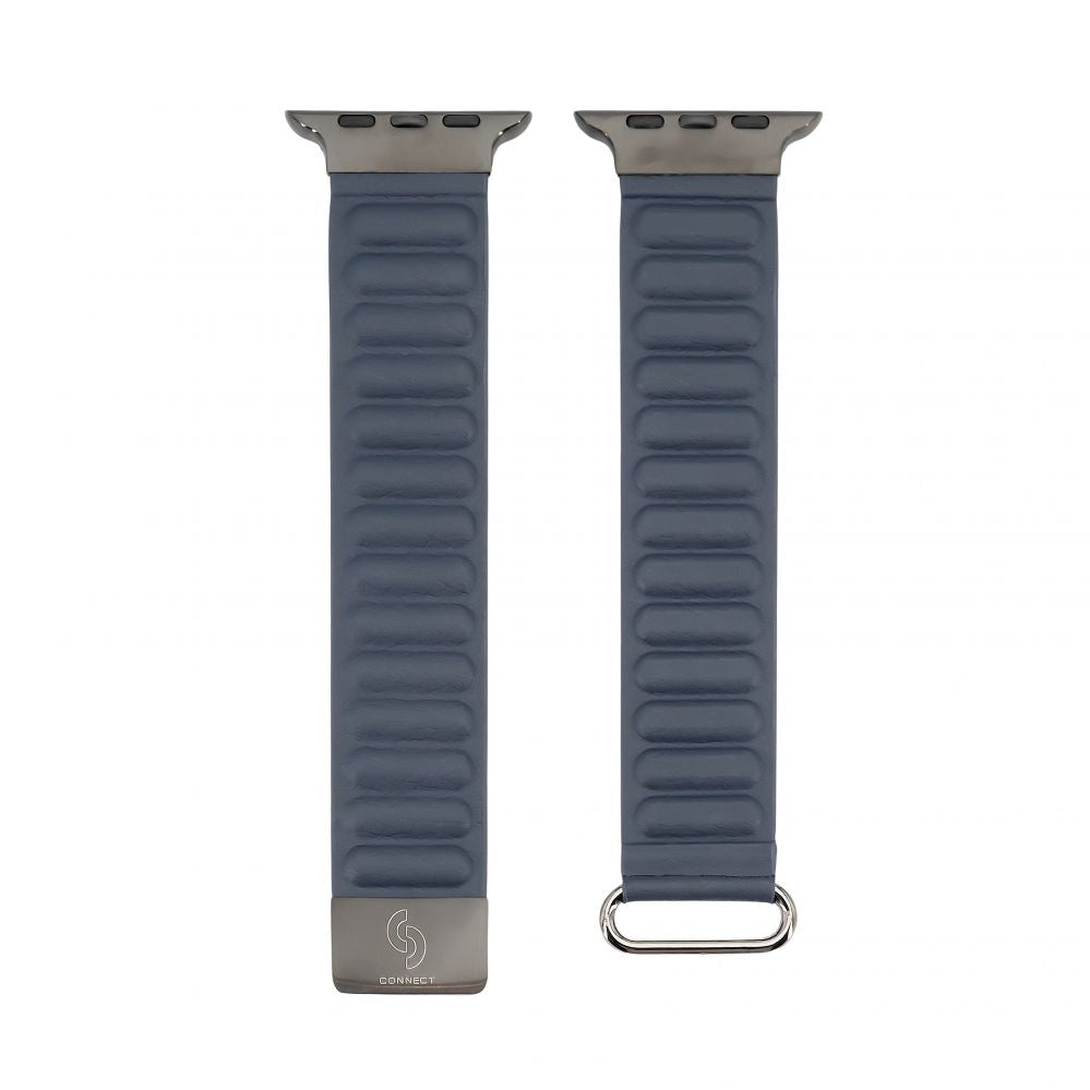 Strap Connect  Watch 42/44/45mm cortical back buckle magnetic suction Watch Straps Indigo Blue
