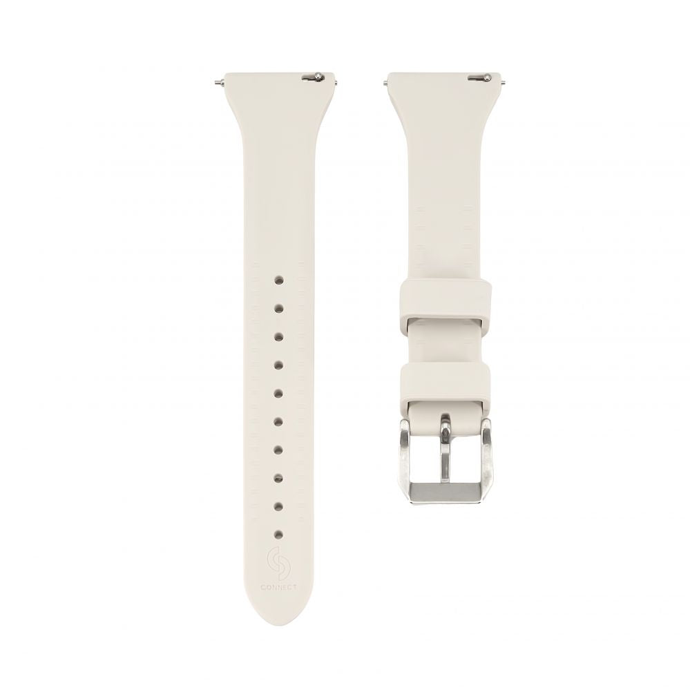 Ремешок Connect  22mm T-buckle Silicone Loop Watch Strap (130mm M/L) Silver