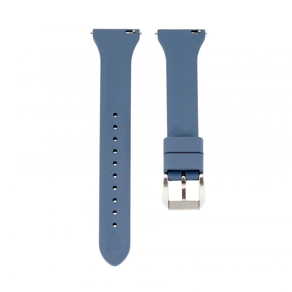 Rihm Connect  22mm T-buckle Silicone Loop Watch Strap (130mm M/L) Blue