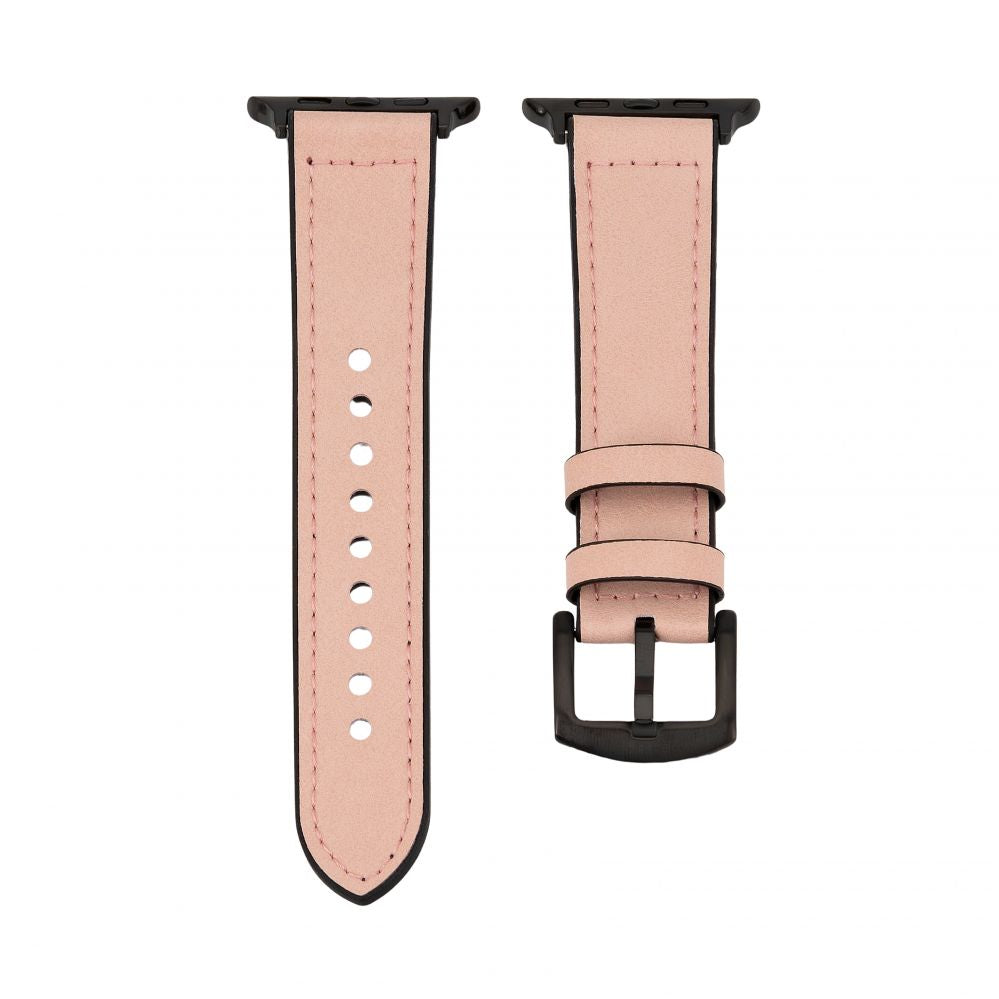 Ремешок Connect  Watch 42/44/45mm Silicone patch Leather Watch Strap (132mm M/L) Pink Sand