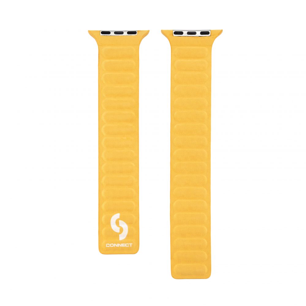 Ремешок Connect  Watch 38/40/41mm Fine woven twill magnetic chain Watch Straps Yellow