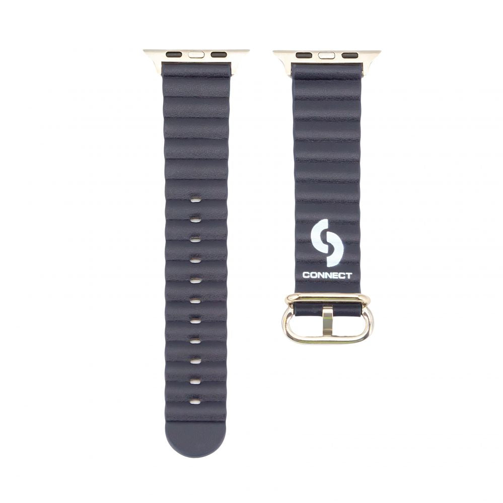 Rihm Connect  Watch 38/40/41mm Marine leather Watch Strap Navy Blue