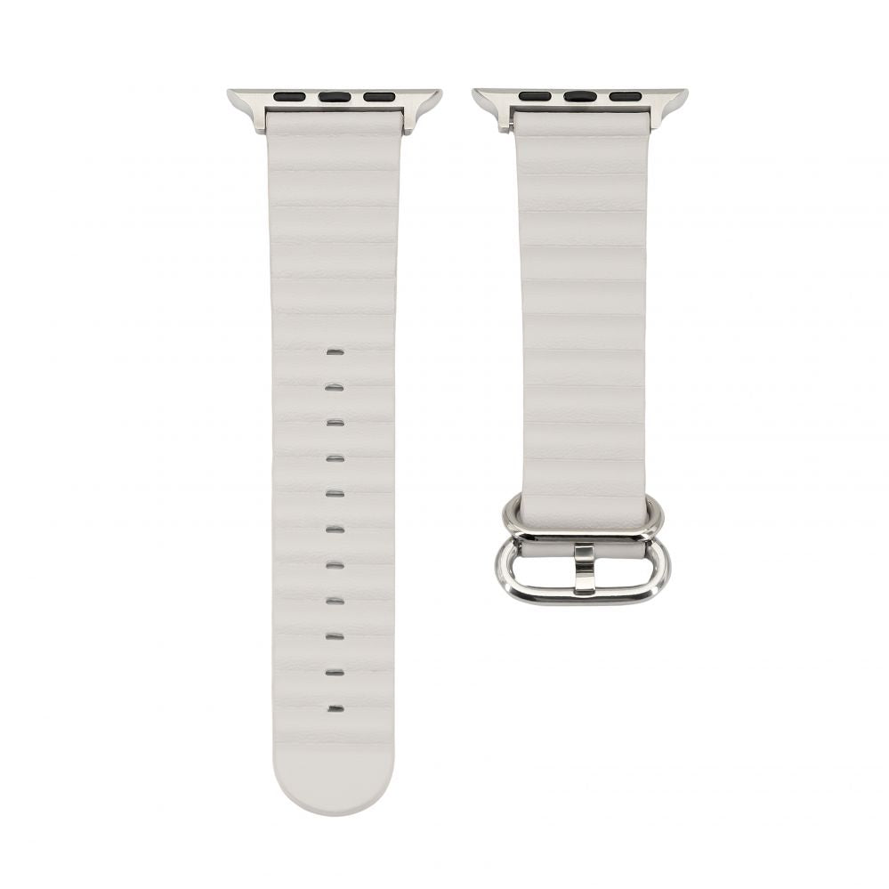 Ремешок Connect  Watch 42/44/45mm Marine leather Watch Strap Starlight