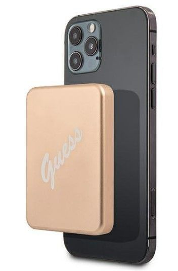 Väline aku Guess  Inductive Power Bank 5W GUPBMSVSLG 3000mAh MagSafe Gold