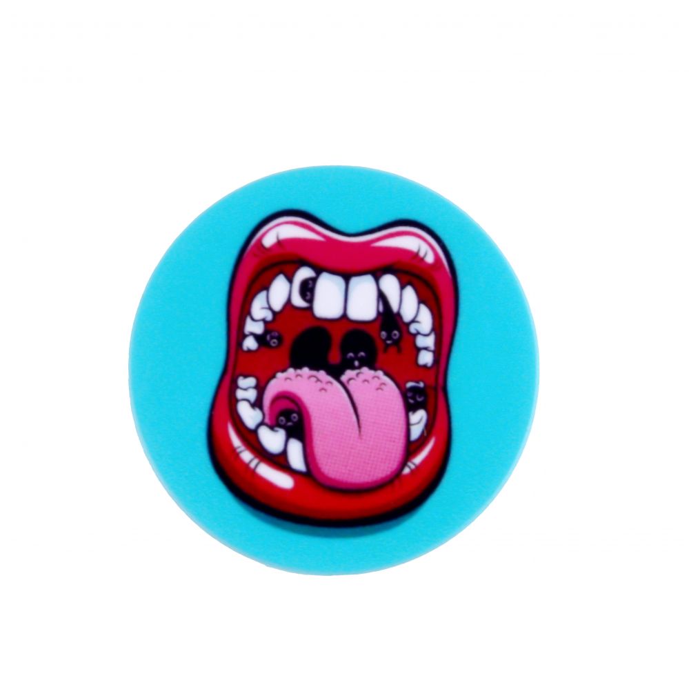 Universaalne telefonihoidja (Popsocket) iLike  Universal Pop Holder Lips Pink Blue
