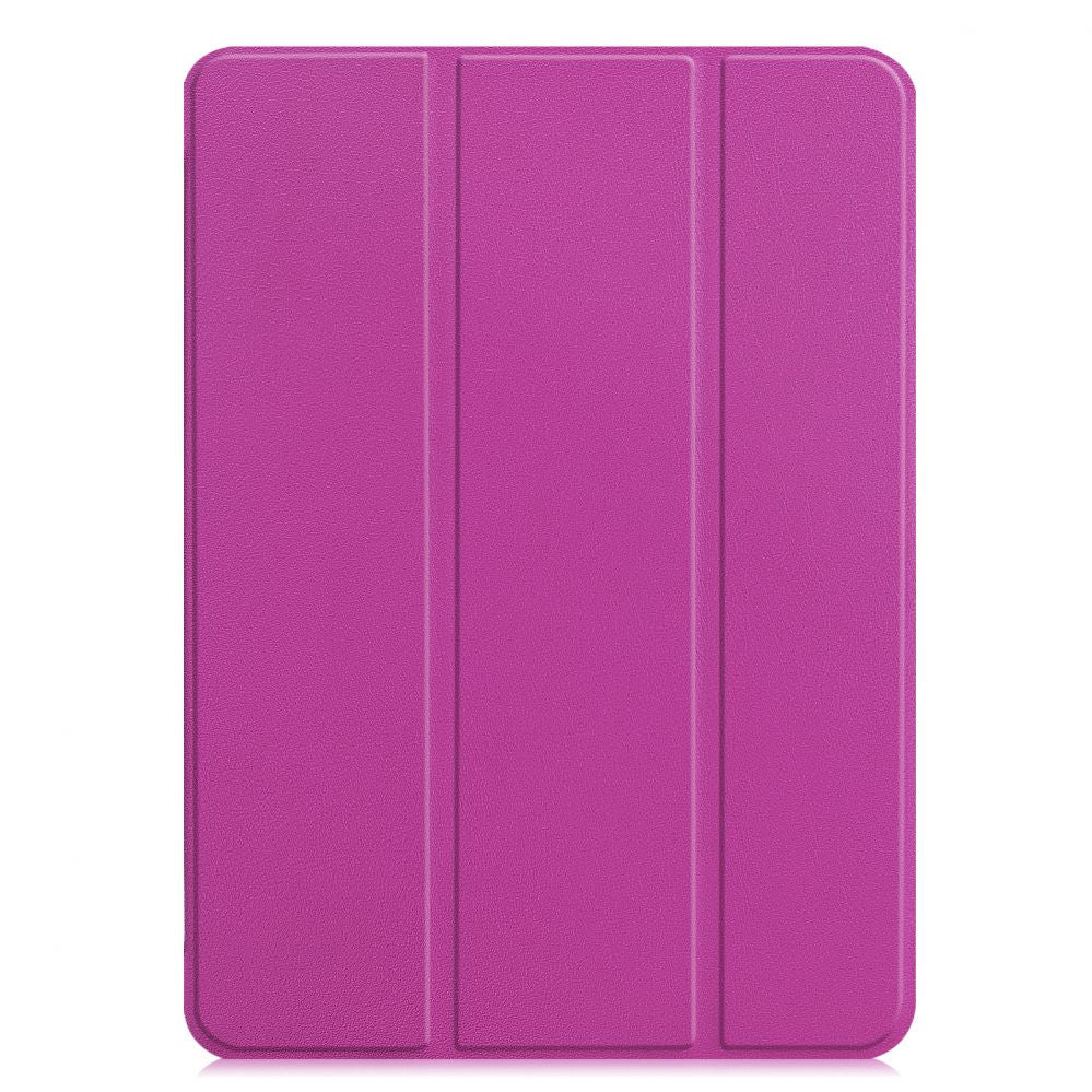 Kaaned iLike  iPad Air 4 10.9 / iPad Air 5 Tri-Fold Eco-Leather Stand Case Purple