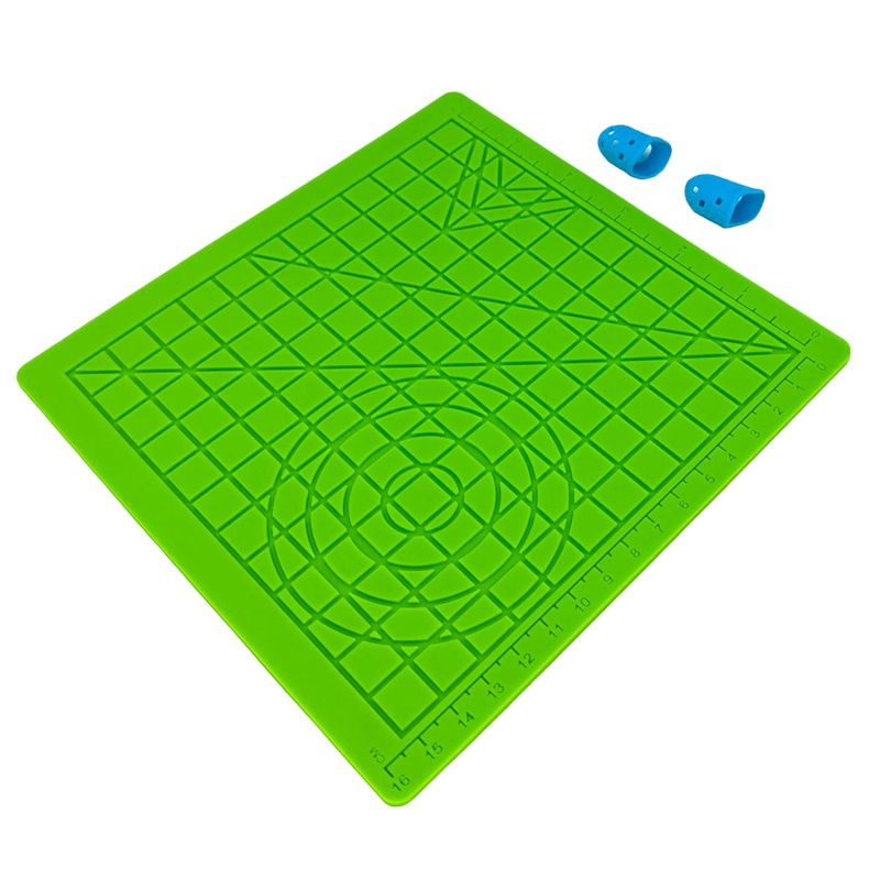 Teine toode iLike  S2 Silicone Pad (18x18cm) for Safe use of 3D Printing Pen  + 2 Finger covers Green
