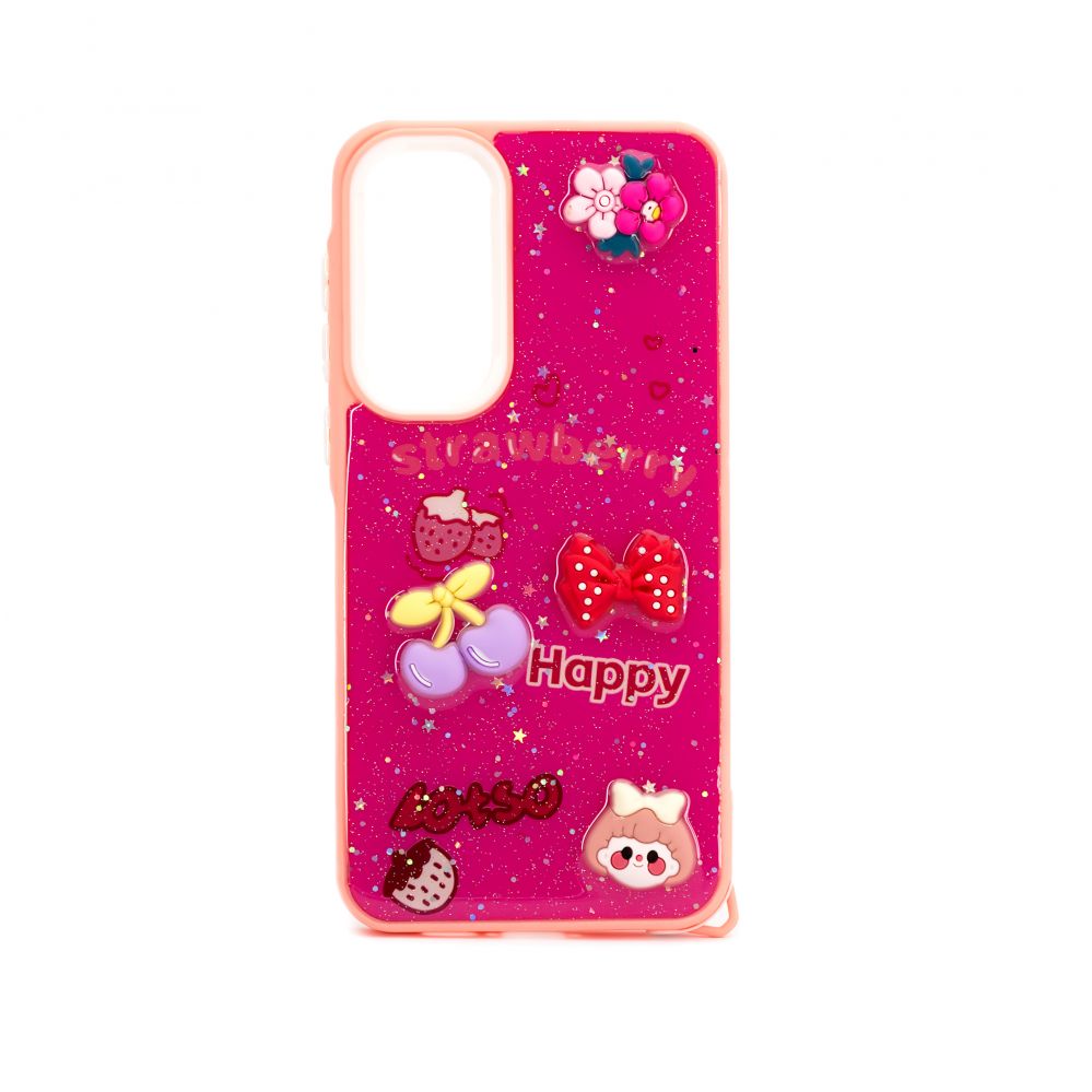 Чехол на заднюю панель iLike Samsung Galaxy A35 EPOXY CARTOON COVER Rose Red