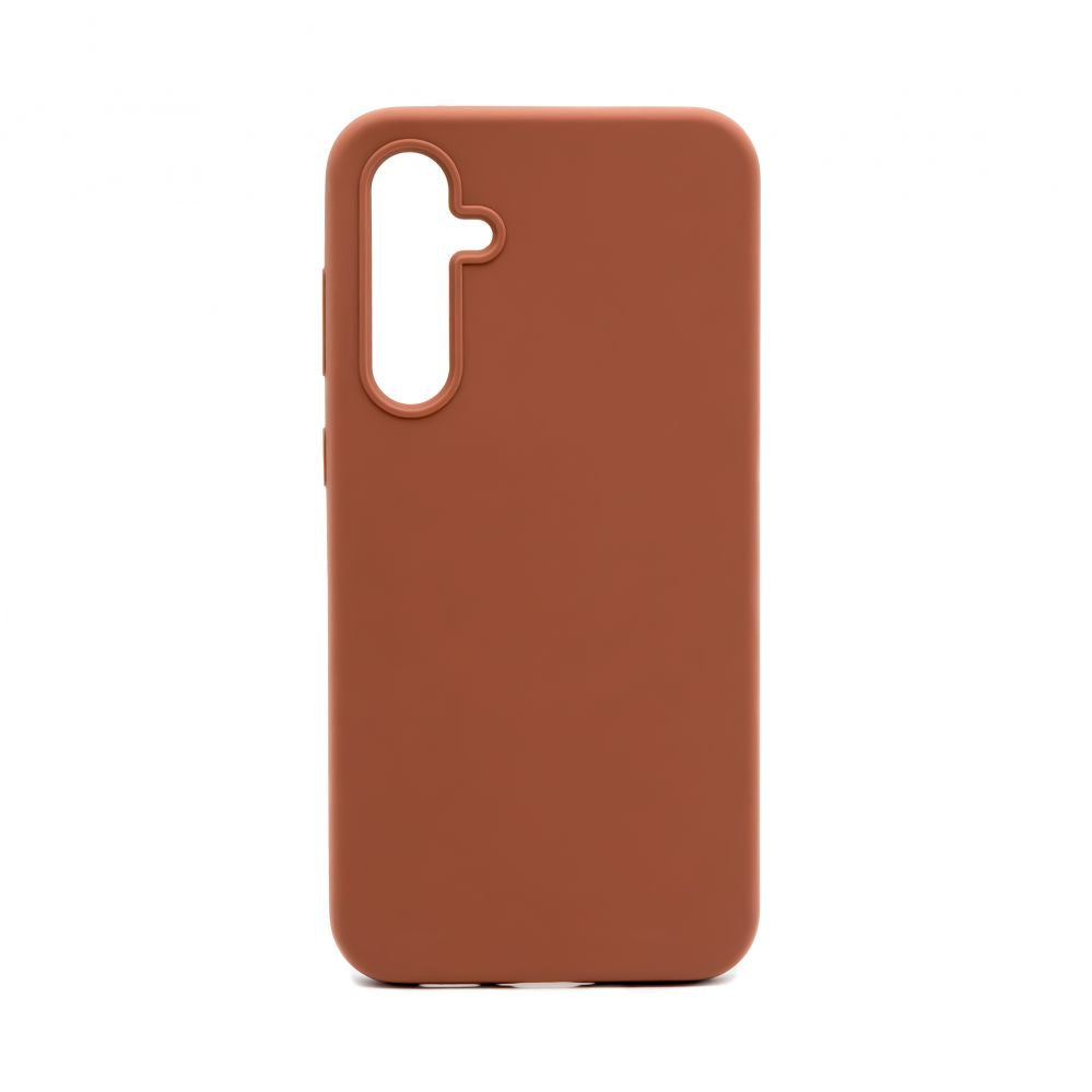 Tagakaaned Connect Samsung Galaxy S23 FE Premium Quality Magnetic Soft Touch Silicone Case Saddle Brown