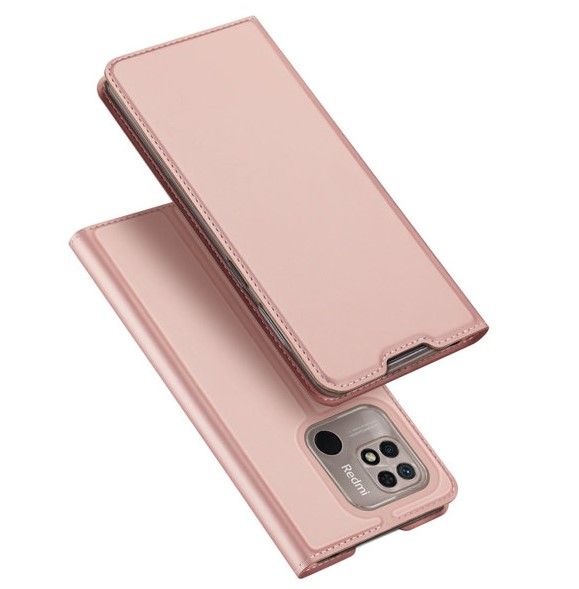 Чехол книжка Dux Ducis Xiaomi Redmi 10C Skin Pro flip case Pink
