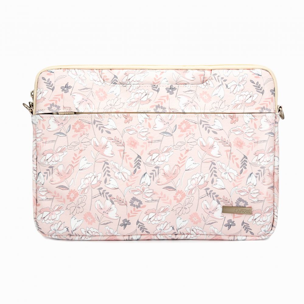 Sülearvuti kott iLike  13-14 Inches Fabric Laptop Bag With Strap Flower Pink