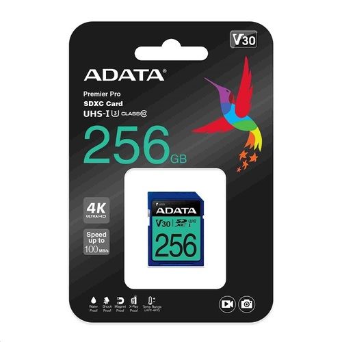 Другой аксессуар для компьютера ADATA  MEMORY SDXC 256GB V30/ASDX256GUI3V30S-R