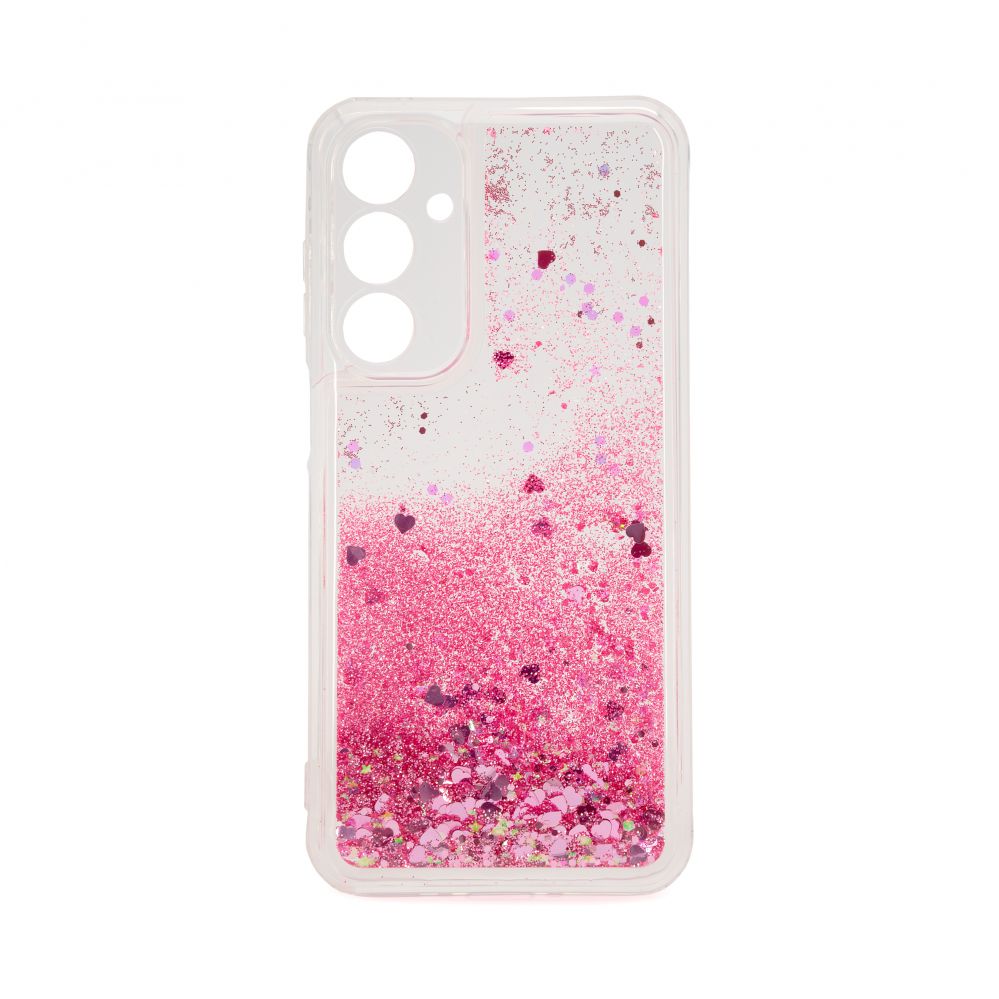 Tagakaaned iLike Samsung Galaxy A15 Silicone Case Water Glitter Pink