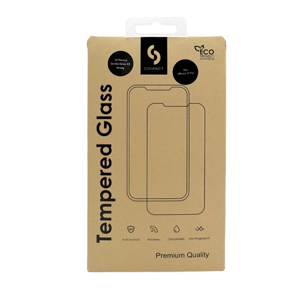 Защитное стекло Connect Xiaomi Poco M6 Pro 5G 2.5D Full Cover Japan Glue Glass Anti-Static Stronger