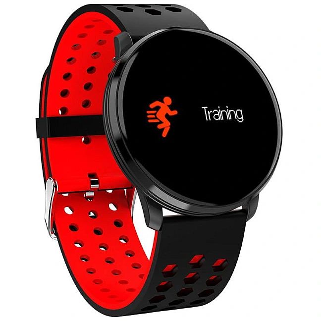 Nutikell iWear  M9 Round Smart & Fit Watch with Full Touch 1.3'' IPS Media control / HR / Blood pressure / Black
