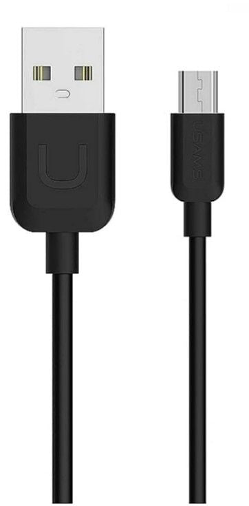 Kaabel USAMS  US-SJ098 U-Turn Durable TPE Universal Micro USB to USB Data & Fast 2A Charger Cable 1m Black Black
