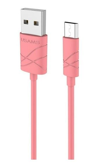 Kaabel USAMS  US-SJ039 U-Gee Pro PVC Universal Micro USB to USB Data & Fast 2A Charger Cable 1m Red