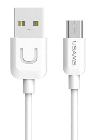 Kaabel USAMS  US-SJ098 U-Turn Durable TPE Universal Micro USB to USB Data & Fast 2A Charger Cable 1m White