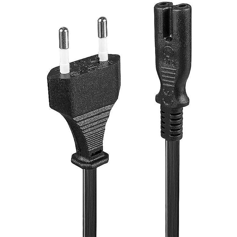 Laadija CP  RD-01A Power Cable EU Socket CEE 7/16 to C7 (SN14) Connector 1.5m Long Black