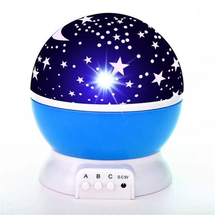 LED pirn Elight  L1 2in1 Star Sky projector and Night lamp with 4x AAA / USB Cable 220V Power Blue