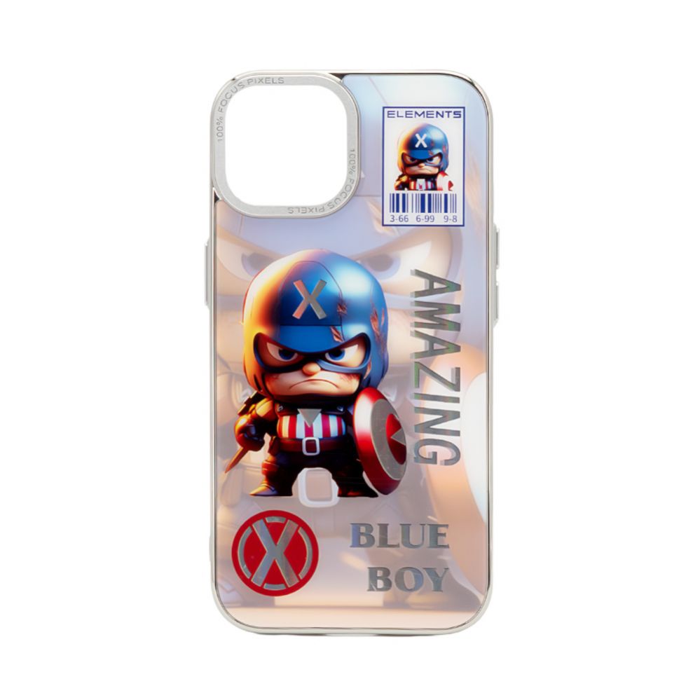 Чехол на заднюю панель iLike Apple iPhone 14 PC Silicone Case Blue Boy